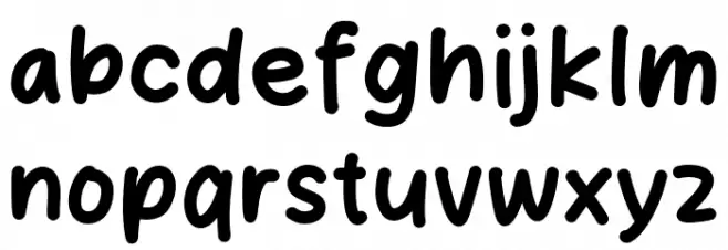 Cool School フォント 小文字