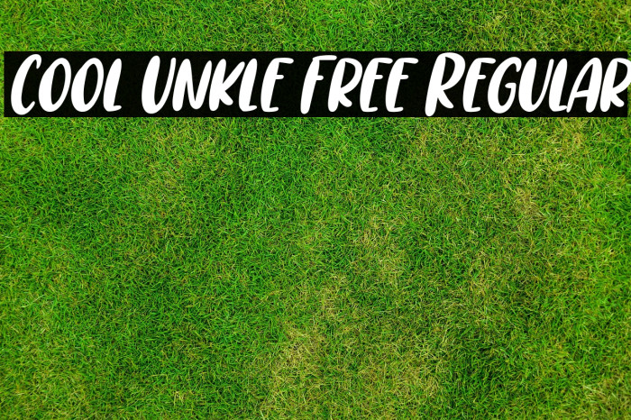 Cool Unkle Free Regular Example 1
