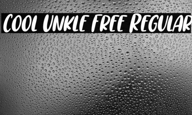 Cool Unkle Free Regular Font examples