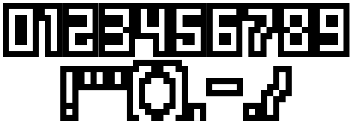 Cool11bit Font OTHER CHARS
