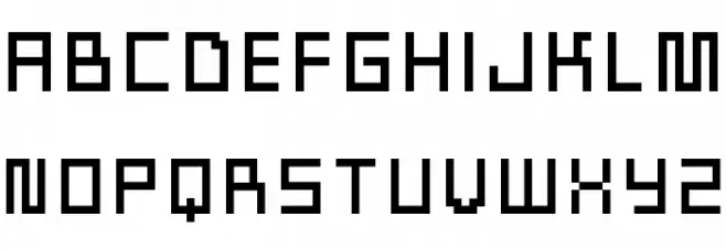 Cool9bit Caratteri MAIUSCOLE