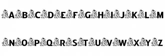 CoolFatCat Schriftart Groß