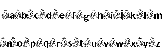 CoolFatCat Font LOWERCASE