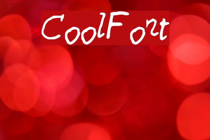CoolFont Font examples