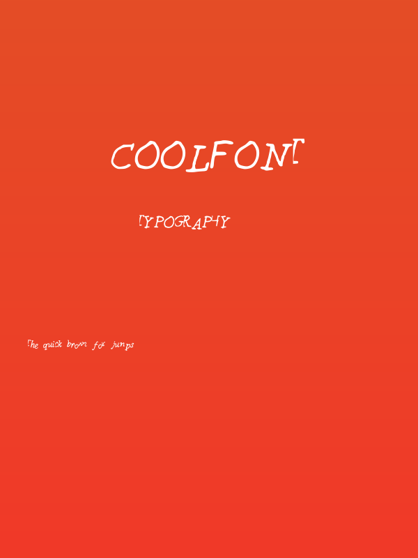 CoolFont Poster