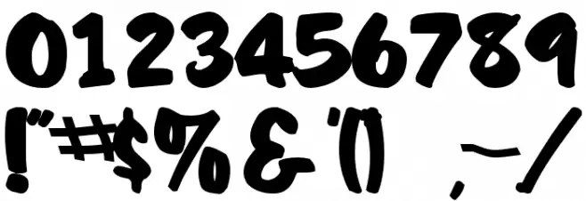 CoolHandLuke Bold Font OTHER CHARS