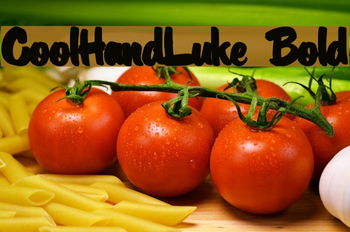 CoolHandLuke Bold Font examples