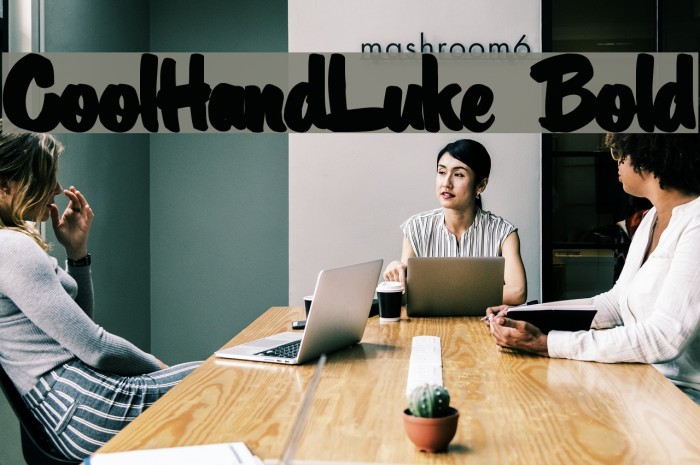 CoolHandLuke Bold Font examples