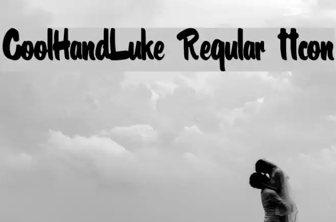 CoolHandLuke Regular ttcon Шрифта examples