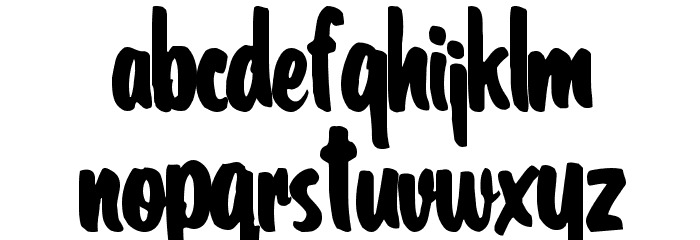 CoolHandLuke Regular ttcon Font LOWERCASE