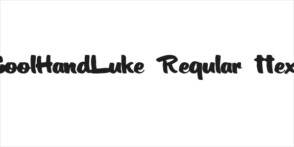 CoolHandLuke Regular ttext Logo