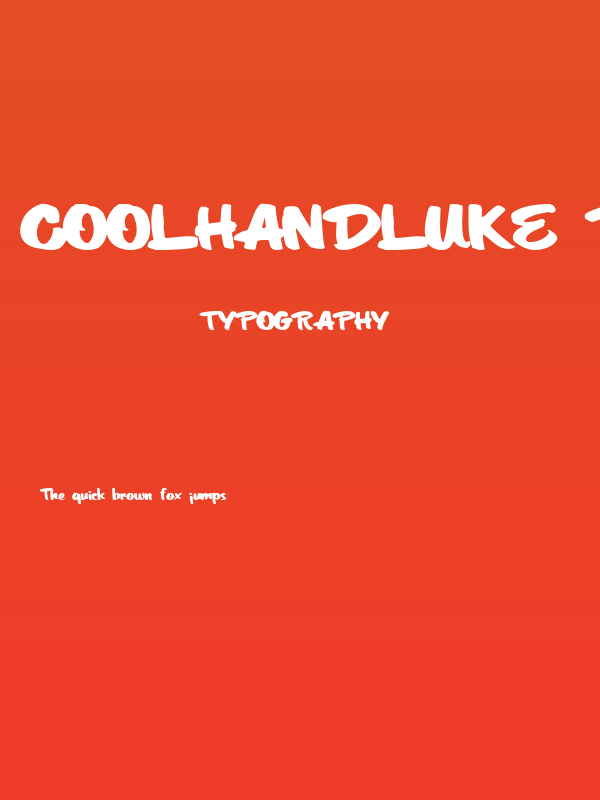CoolHandLuke Regular ttext Poster