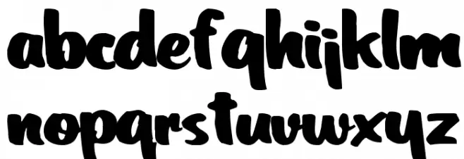 CoolHandLuke Regular ttext 字体 小写
