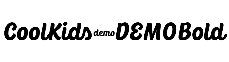 CoolKids-DEMO Bold  नि: शुल्क फ़ॉन्ट्स डाउनलोड