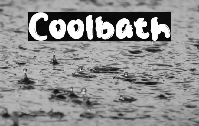 Coolbath Font examples