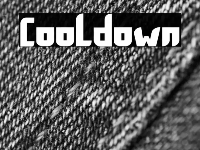 Cooldown Font examples