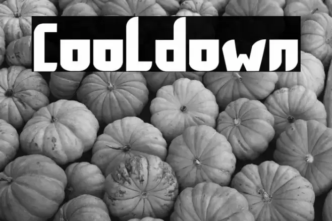 Cooldown Font examples