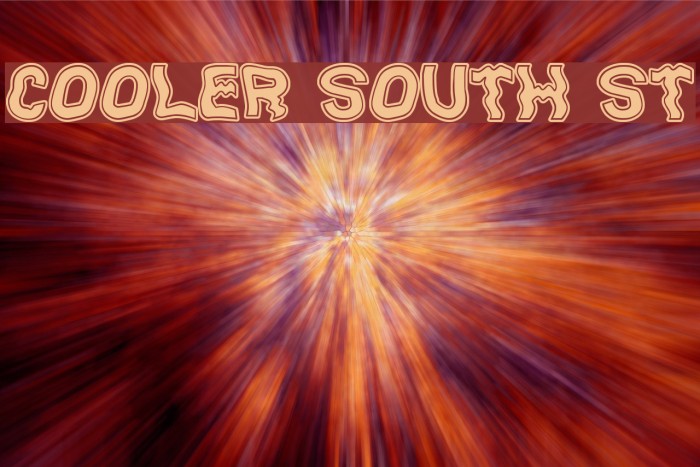 Cooler South St Font examples