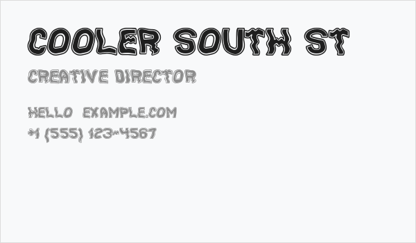 Cooler South St Business Card