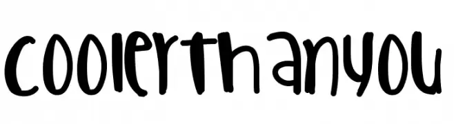 CoolerThanYou  Frei Schriftart Herunterladen