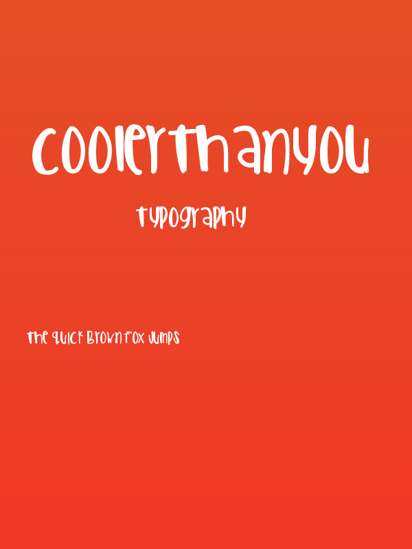 CoolerThanYou Poster