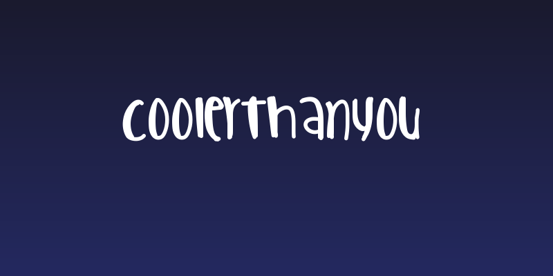 CoolerThanYou Social Header