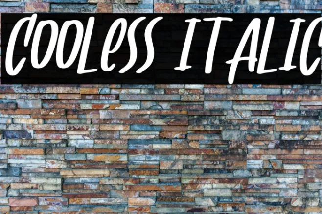 Cooless italic Example 1