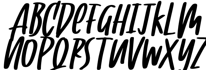 Cooless italic Font LOWERCASE