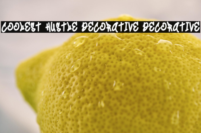 Coolest Hustle Decorative Decorative Example 3