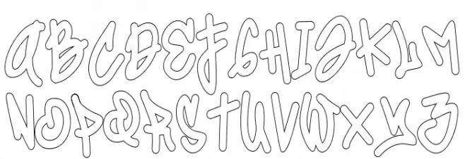 Coolest Hustle Outline Outline Шрифта ВЕРХНИЙ