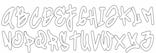 Coolest Hustle Outline Outline Шрифта строчной