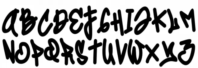 Coolest Hustle Solid Solid Schriftart Kleinbuchstaben