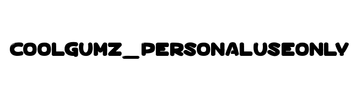 Coolgumz_PersonalUseOnly  免费字体下载