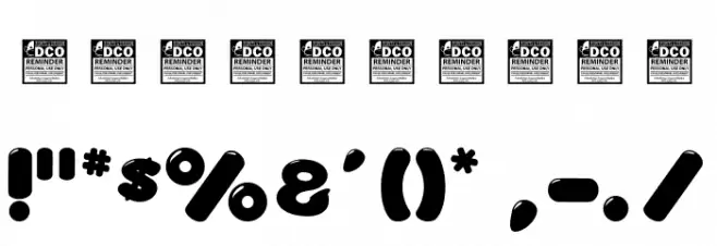 Coolgumz_PersonalUseOnly Font OTHER CHARS