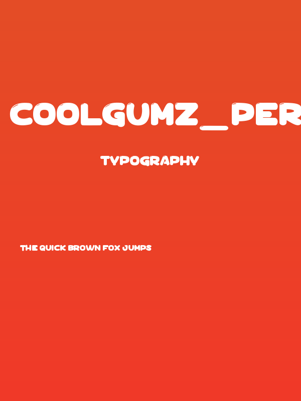 Coolgumz_PersonalUseOnly Poster