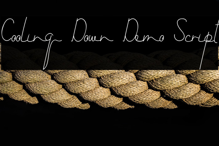 Cooling Down Demo Script Example 3