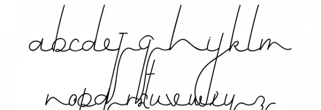 Cooling Down Demo Script Font LOWERCASE