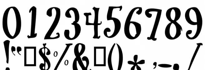 CoolockBlack Font OTHER CHARS