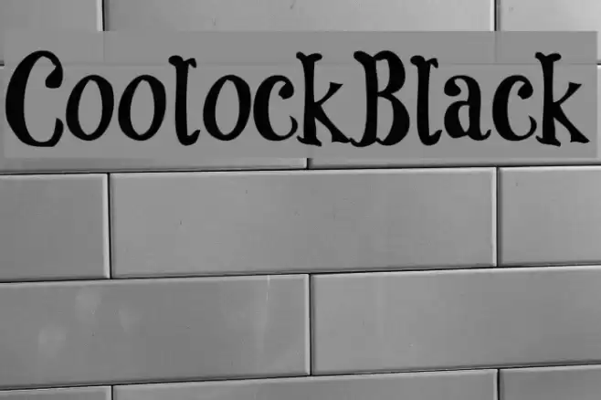 CoolockBlack Font examples