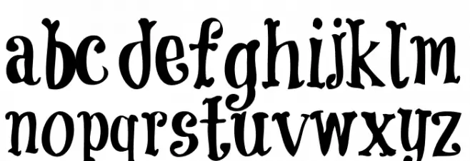 CoolockBlack Schriftart Kleinbuchstaben