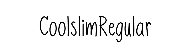 Coolslim Regular  フリーフォントのダウンロード