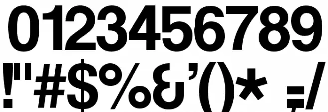 Coolvetica フォント その他の文字