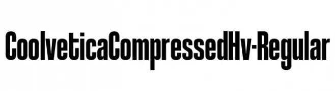 CoolveticaCompressedHv-Regular  Fuentes Gratis Descargar