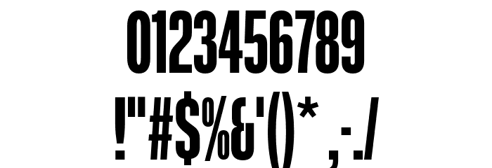 CoolveticaCompressedHv-Regular Font OTHER CHARS