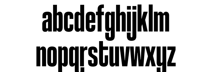 CoolveticaCompressedHv-Regular Font LOWERCASE