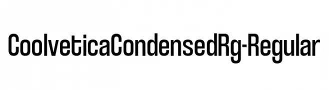 CoolveticaCondensedRg-Regular  Скачать бесплатные шрифты