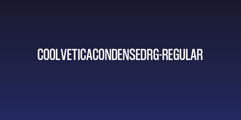 CoolveticaCondensedRg-Regular Social Header