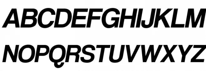 CoolveticaRg-Italic Schriftart Groß
