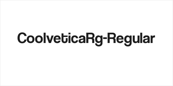 CoolveticaRg-Regular Logo
