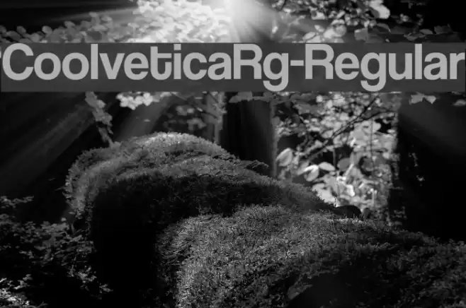 CoolveticaRg-Regular Шрифта examples